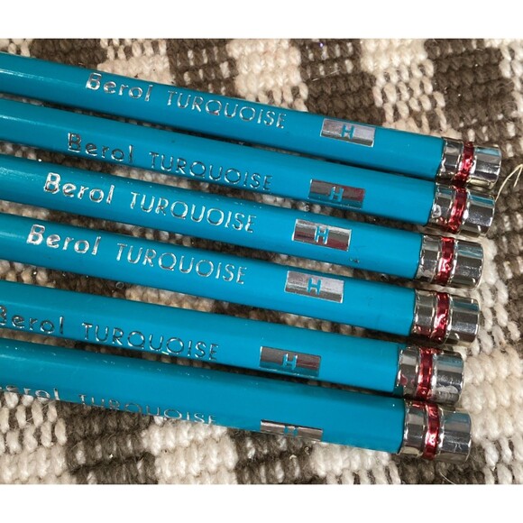 Berol Mixed Lot 21 Drafting Filmograph Turquoise Verithin Pencils Made USA (31) - Picture 11 of 16